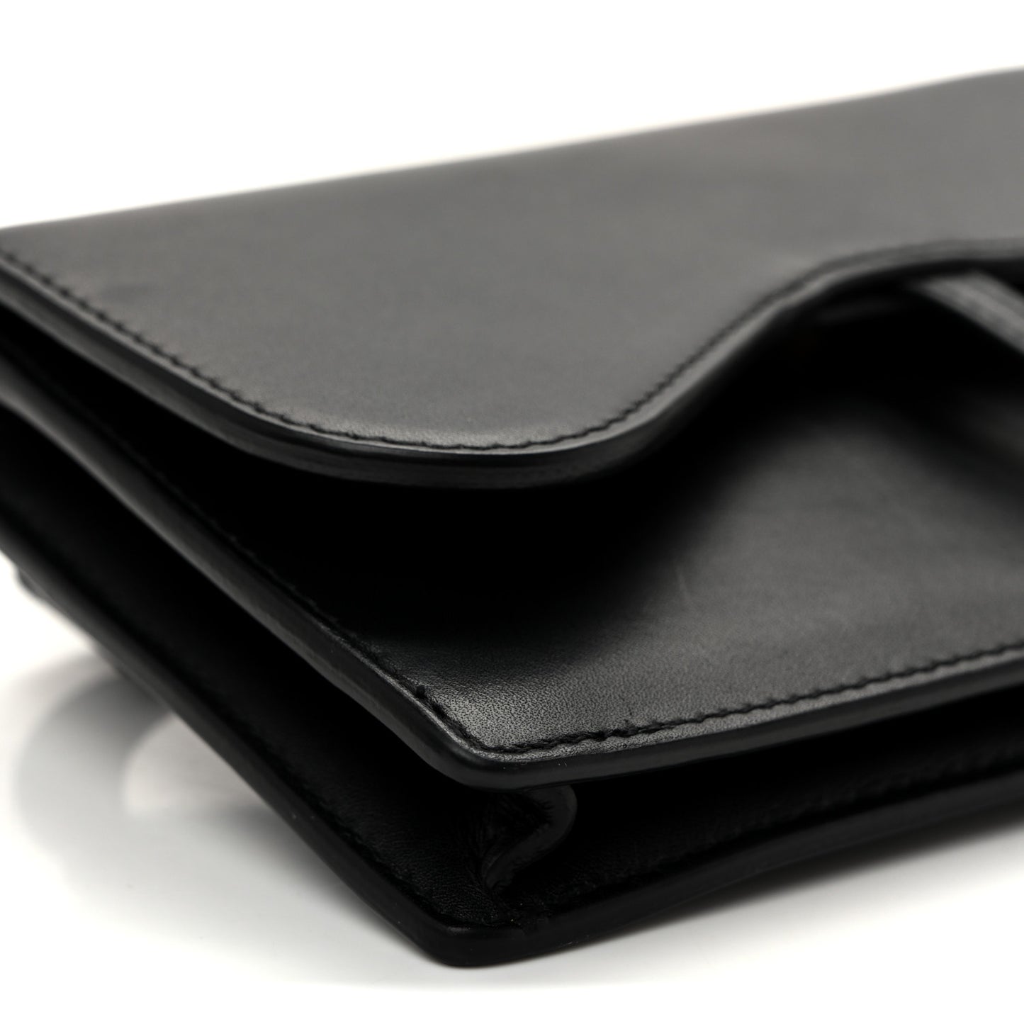 Calfskin Saddle Belt Bag Black