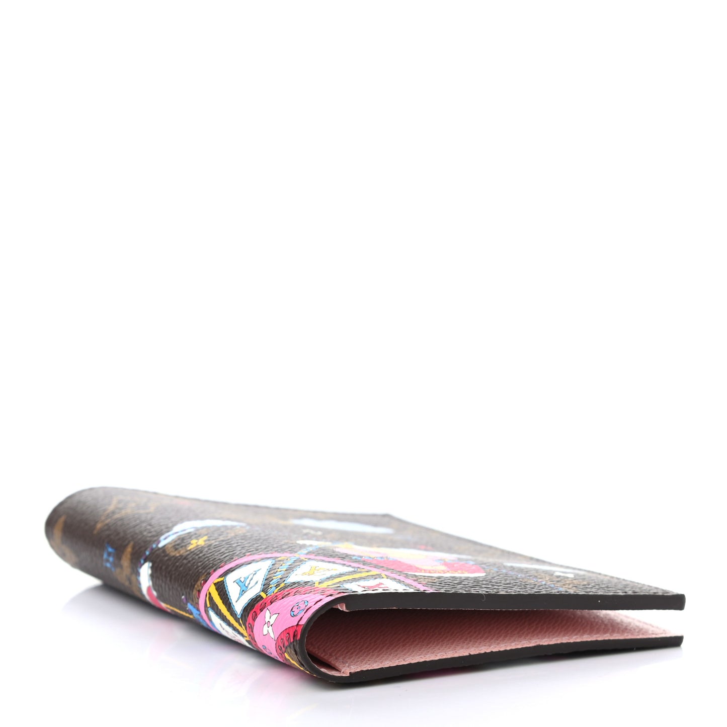 Monogram 2020 Christmas Animation Big Wheel Passport Cover Rose Ballerine