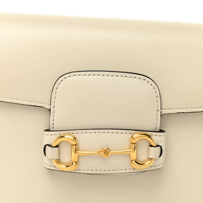 Gucci Azalea Calfskin Web Mini Horsebit 1955 Shoulder Bag Mystic White 8 of 11