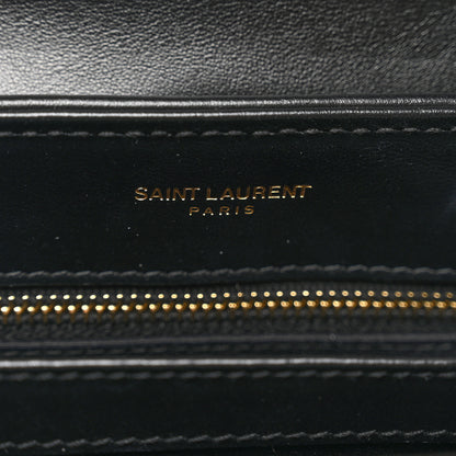 Saint Laurent Calfskin Y Quilted Monogram Toy Loulou Crossbody Bag Black 8 of 12
