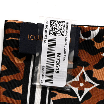Louis Vuitton Silk Monogram Giant Jungle Bandeau Black 3 of 3