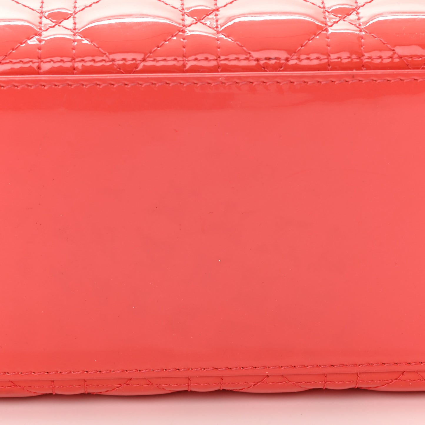 Patent Cannage Medium Lady Dior Fuchsia