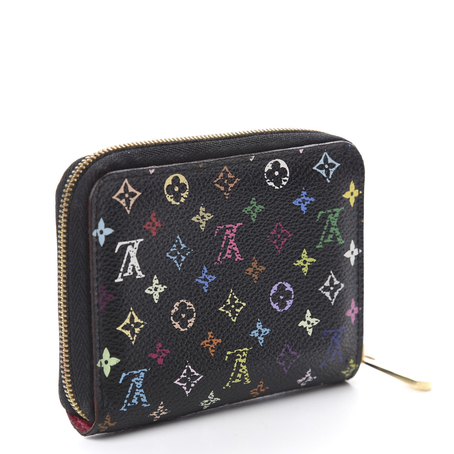 Louis Vuitton Monogram Multicolor Zippy Coin Purse Black Grenade 2 of 5