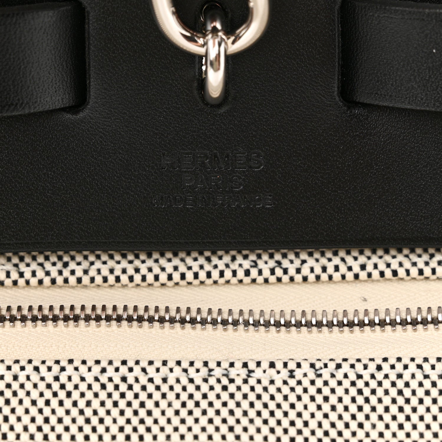 Hermes Vache Hunter Toile H Pegase Pop Herbag Zip Retourne 39 MM Bleu Indigo Ecru Black 7 of 12