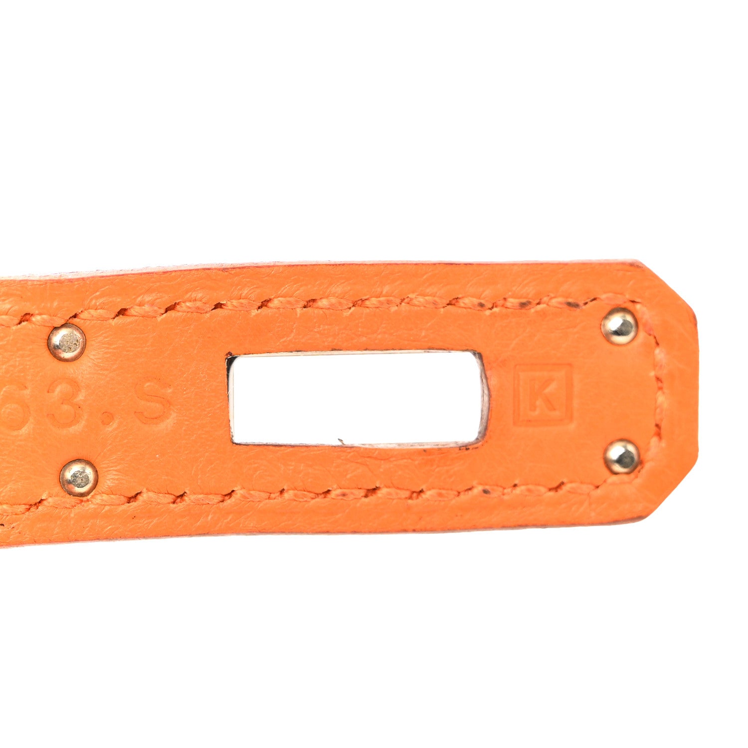 Hermes Evergrain Kelly Longue Clutch Pochette Orange 7 of 12