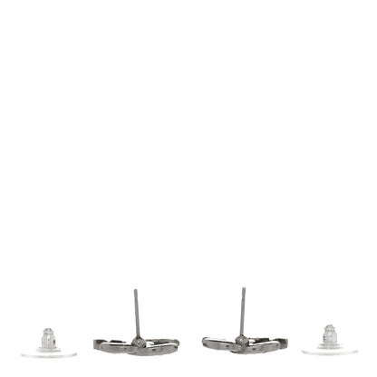 Chanel Crystal CC Starfall Earrings Silver 3 of 4
