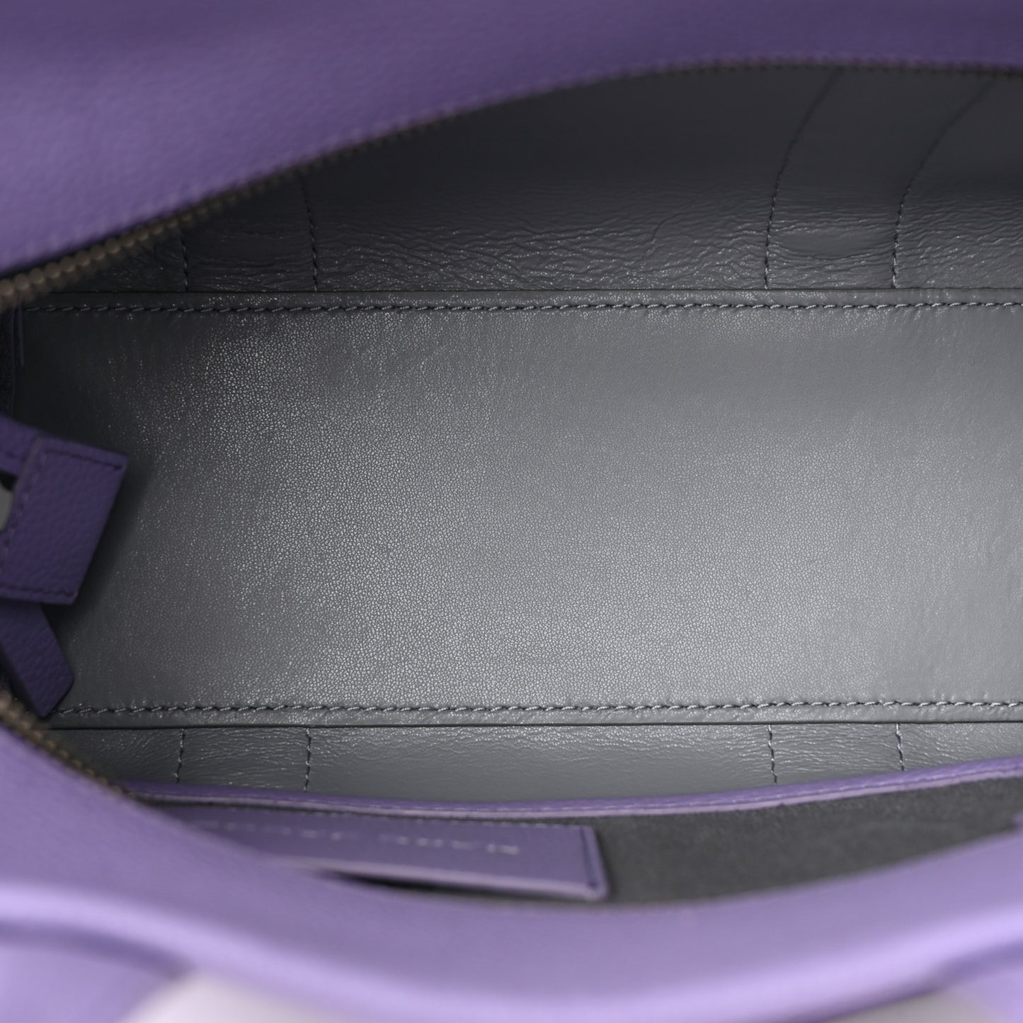 Grained Calfskin Small The Tote Bag Purple