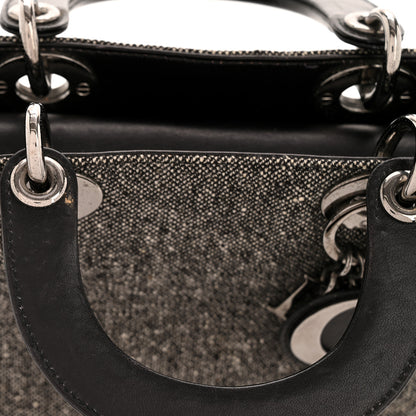 Christian Dior Tweed Mini Lady Dior Black 13 of 15