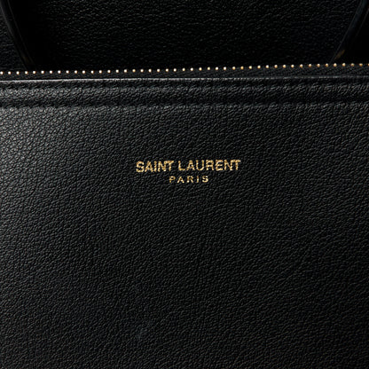 Saint Laurent Calfskin Large Shopping Tote Black 10 of 13