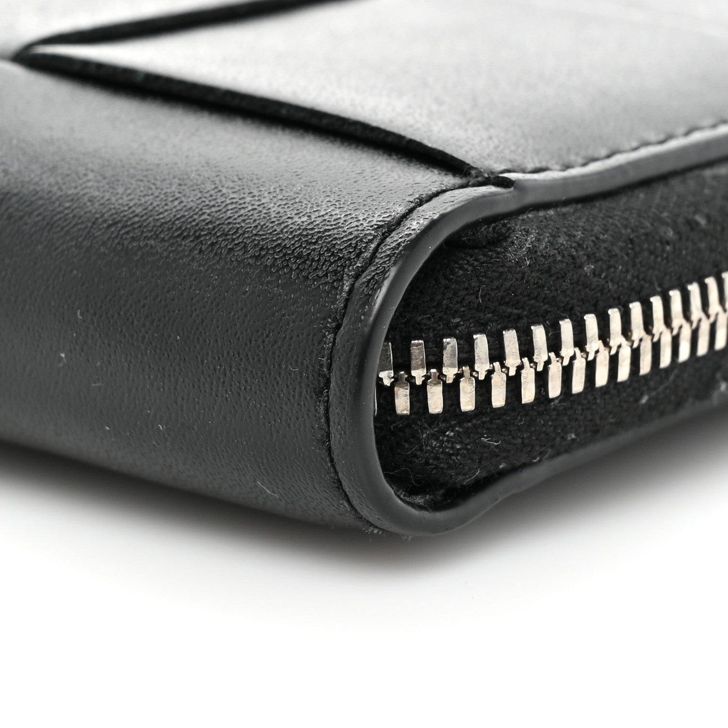 Bottega Veneta Nappa Maxi Intrecciato Zip Around Wallet Black 8 of 11
