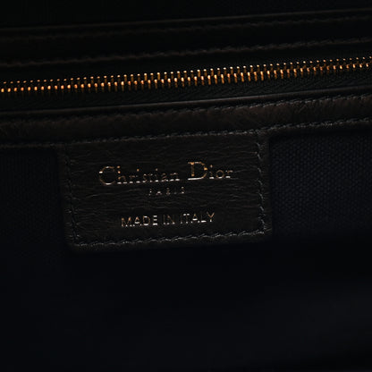 Christian Dior Crinkled Calfskin Macrocannage Medium D-Journey Bag Black 6 of 11