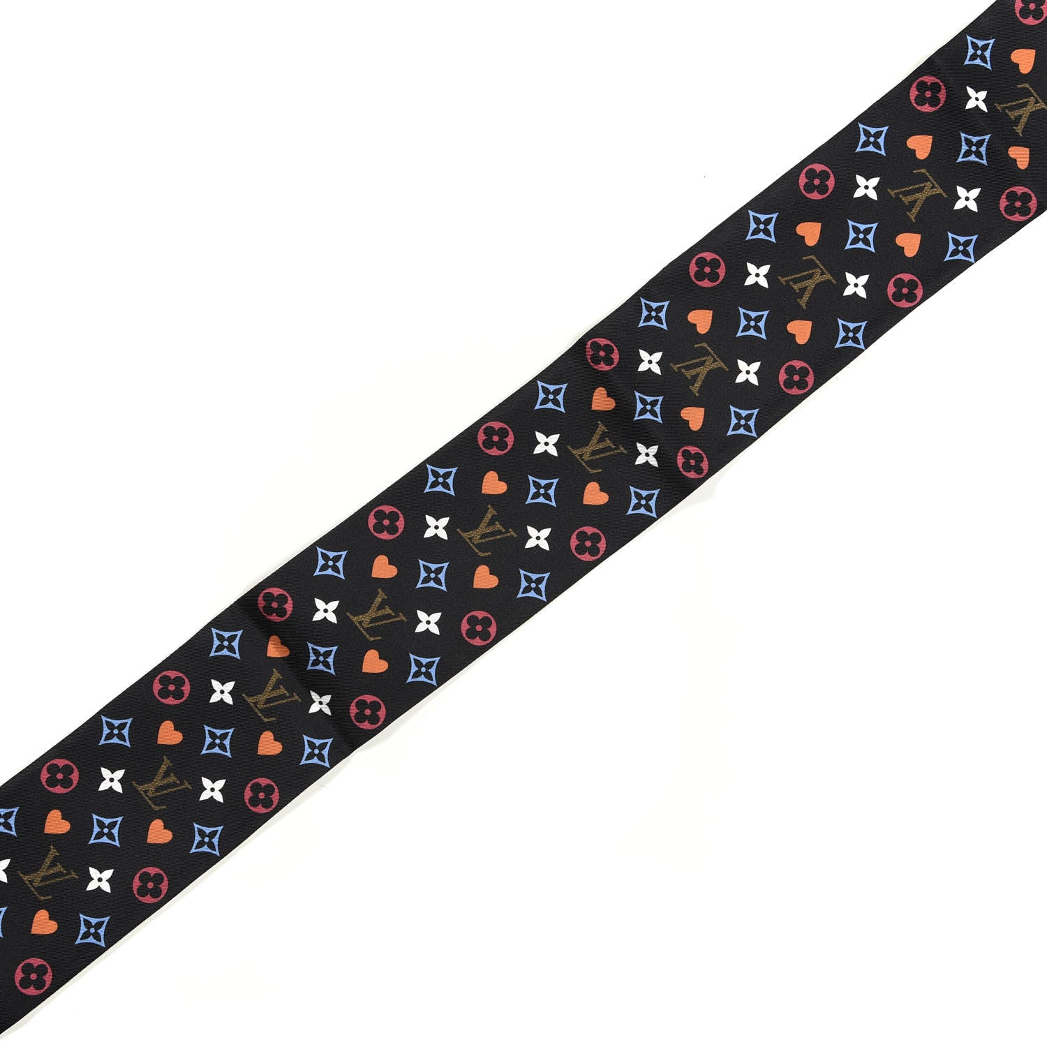 Louis Vuitton Silk Game On Bandeau Black White 3 of 3