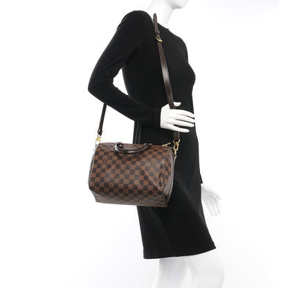 Louis Vuitton Damier Ebene Speedy Bandouliere 25 3 of 10