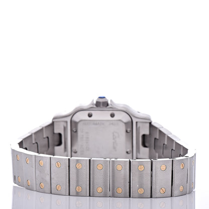 Cartier Stainless Steel 18K Yellow Gold 24mm Santos De Cartier Galbee Automatic Watch 4 of 6