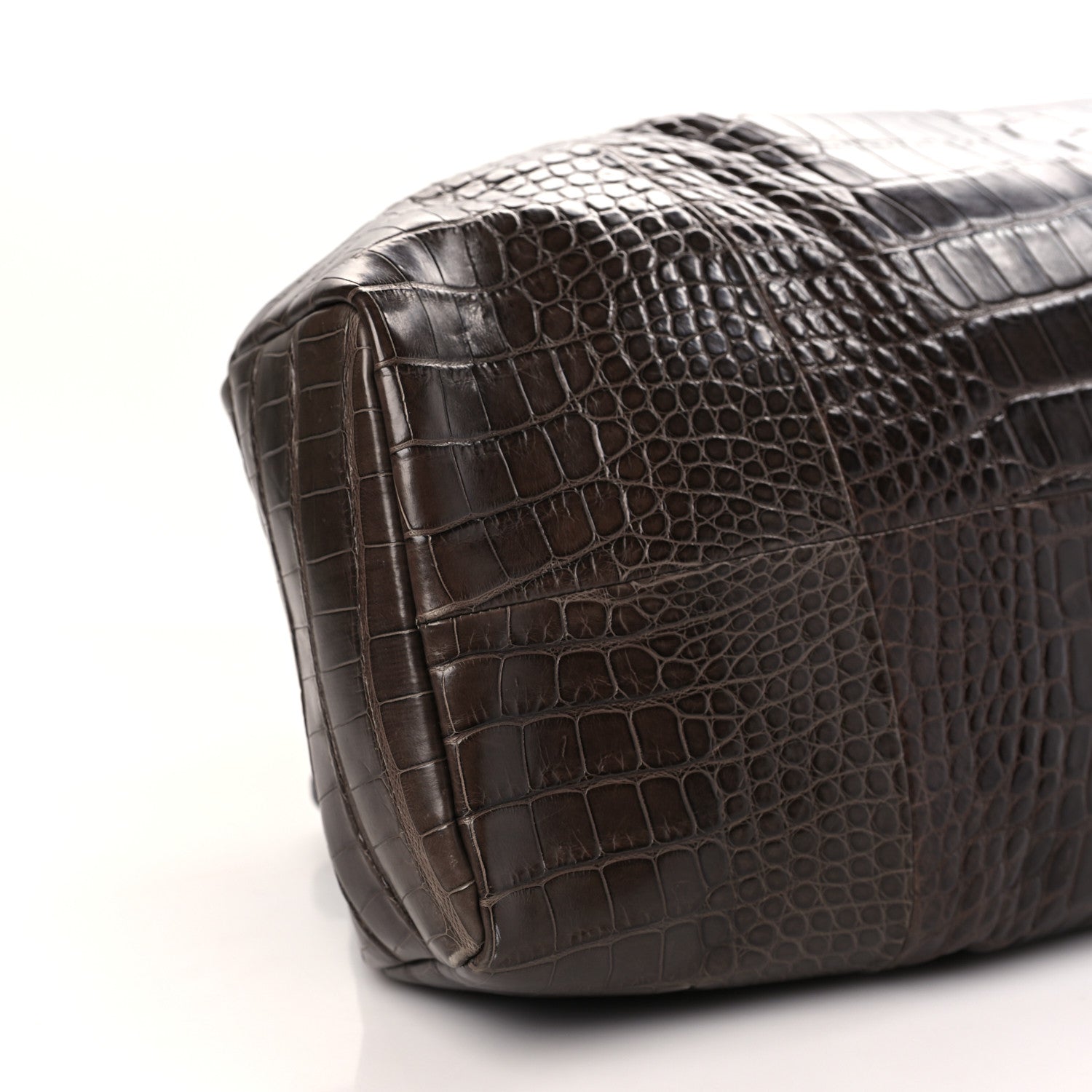 Gucci Wood Crocodile Tom Ford Doctor Bag Brown 8 of 10