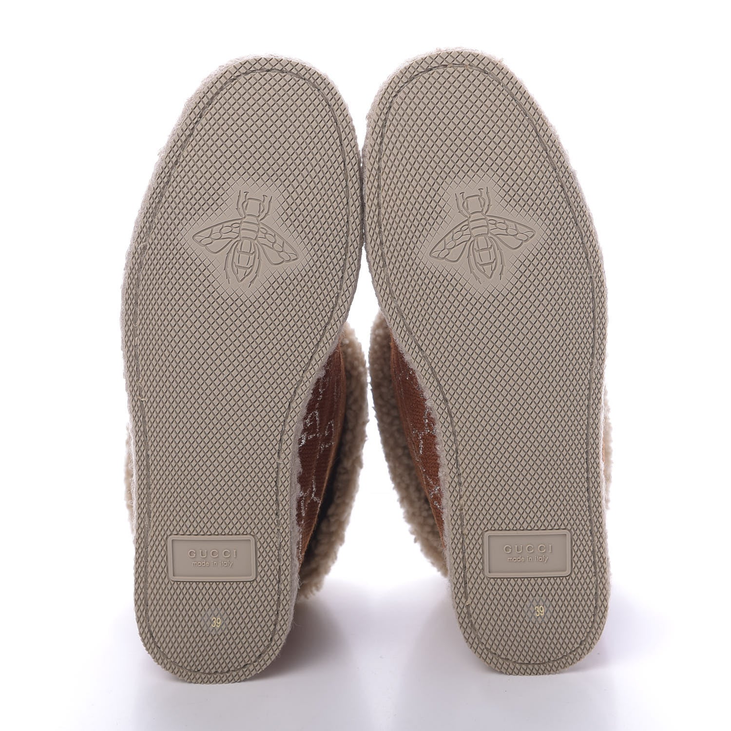 Gucci Canvas Wool Lame GG Monogram Womens Fria Horsebit Ankle Boots 39 Burnt Orange Silver Butterscotch 6 of 9