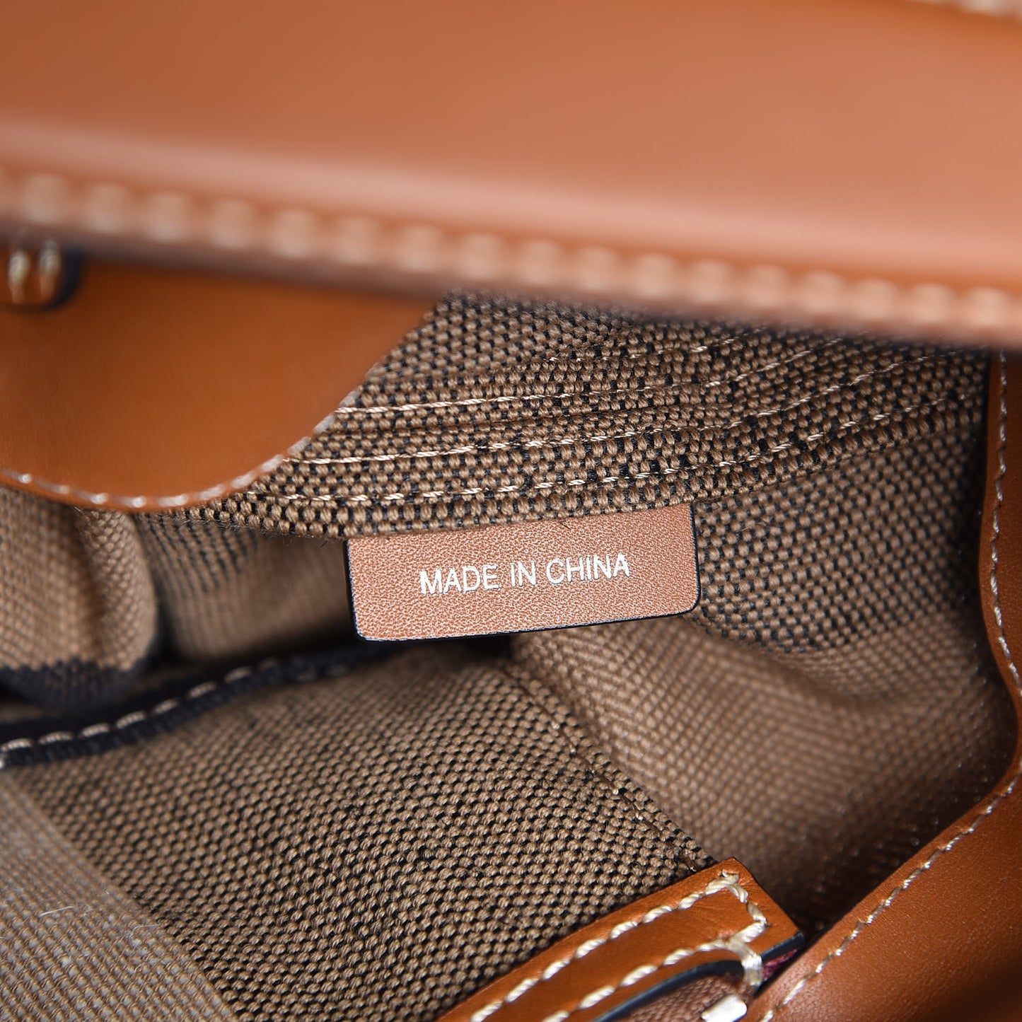 Canvas Mega Check Medium Ashby Hobo Saddle Brown