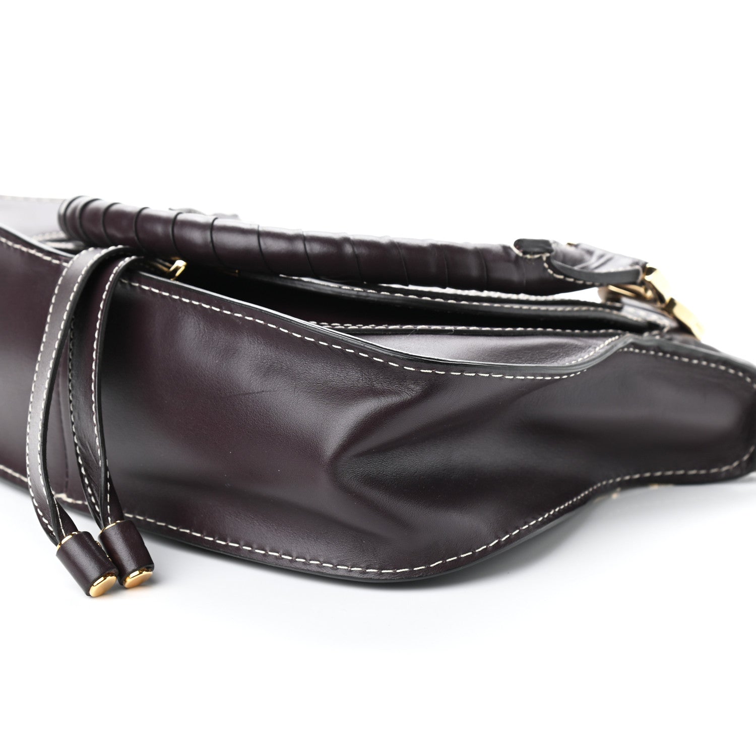 Chloe Smooth Calfskin Small Marcie Satchel Black Raisin 9 of 9