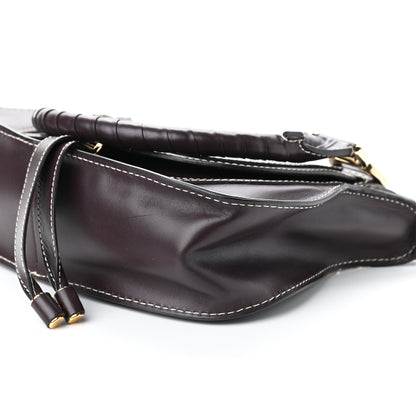 Chloe Smooth Calfskin Small Marcie Satchel Black Raisin 9 of 9