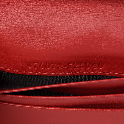 Gucci Calfskin Queen Margaret Card Case Wallet Blue Agata Hibiscus Red Mystic White 7 of 11