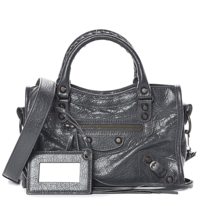 Balenciaga Agneau Classic Hardware Mini City Gris Fossile 1 of 9