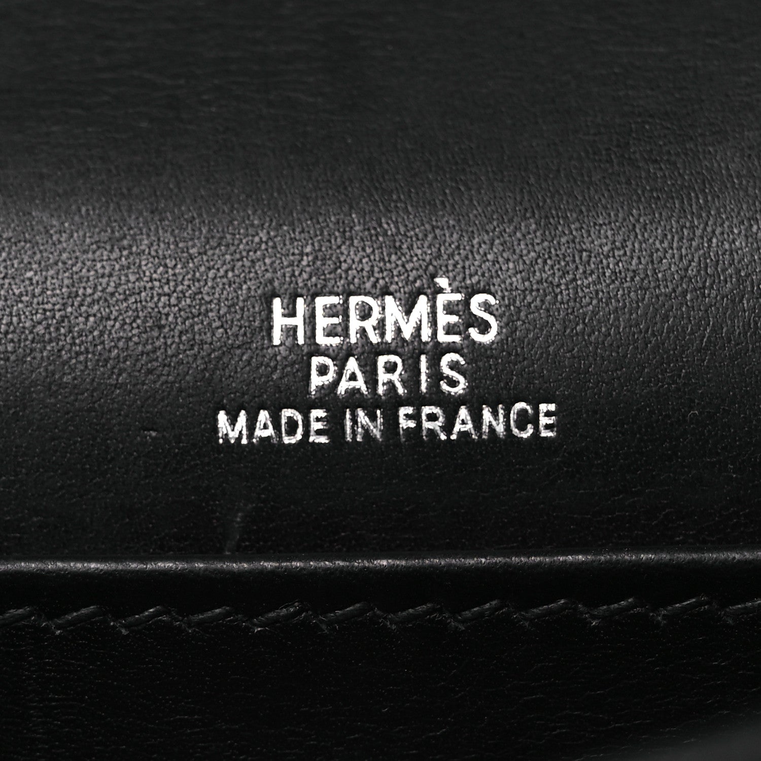Hermes Box Kelly Pochette Clutch Black 6 of 12