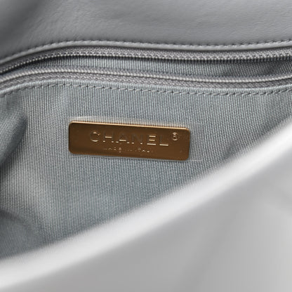 Chanel Lambskin Quilted Large Chanel 19 Flap Grey 6 of 11