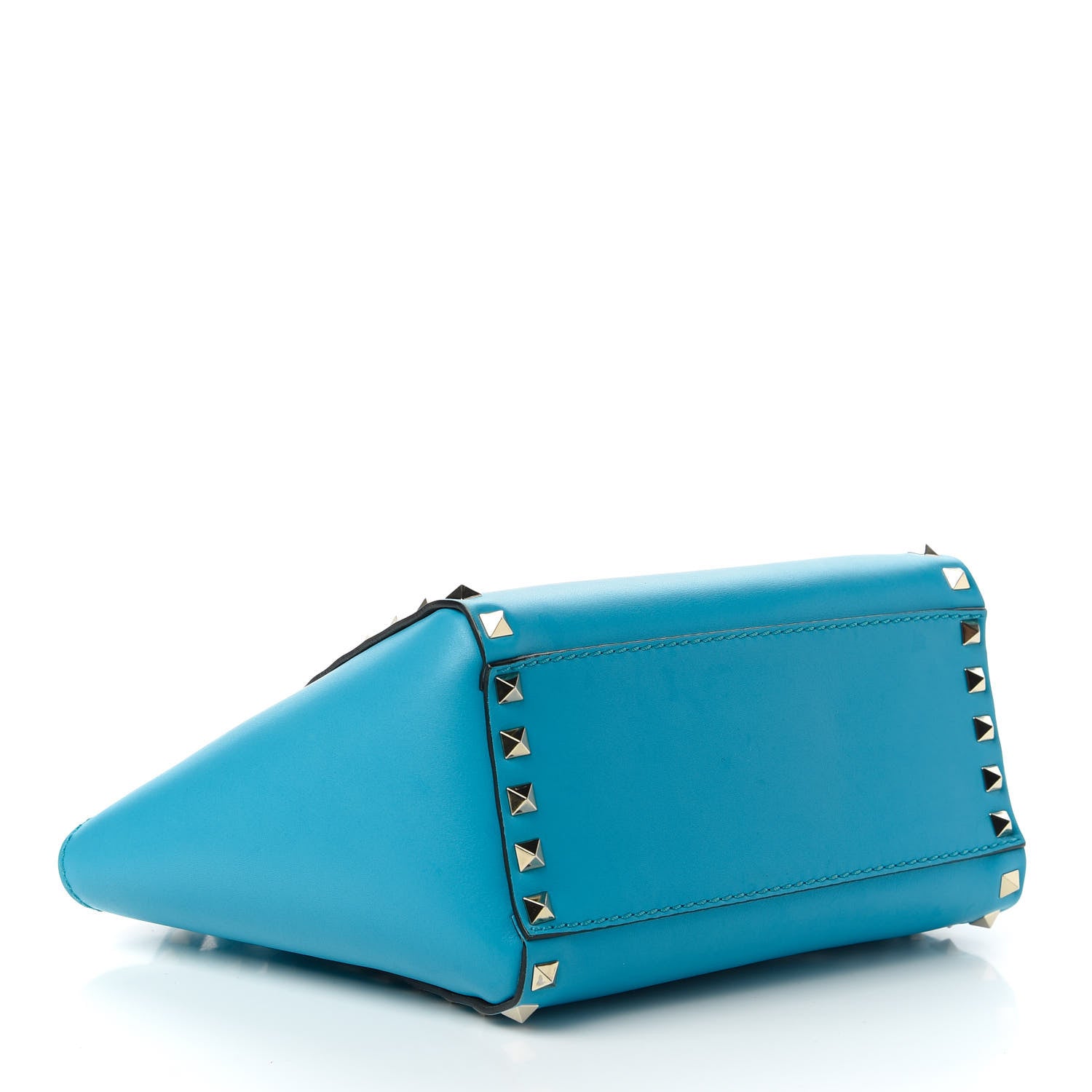 Valentino Garavani Vitello Mini Rockstud Double Handle Tote Parrot 4 of 10