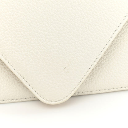 Bottega Veneta Calfskin Mount Envelope Bag White 10 of 11