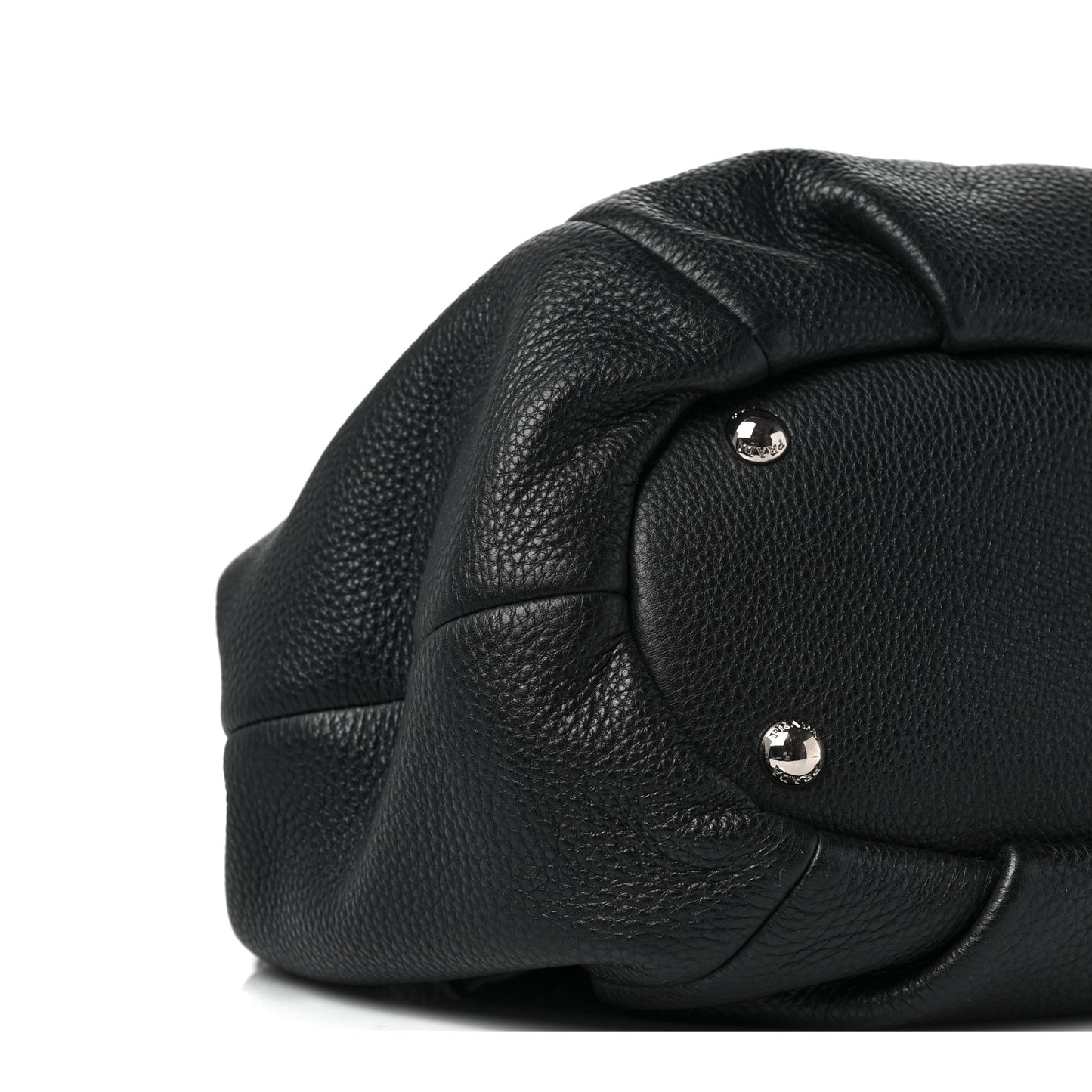 Vitello Daino Shopping Tote Black