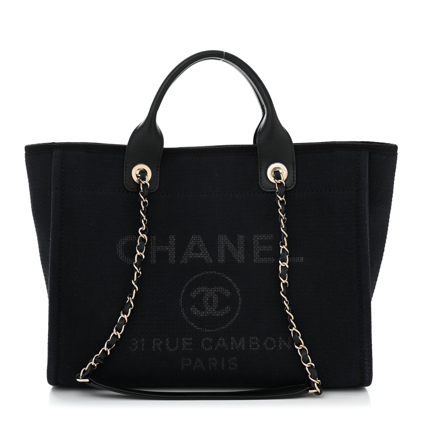 Mixed Fibers Small Deauville Tote Black