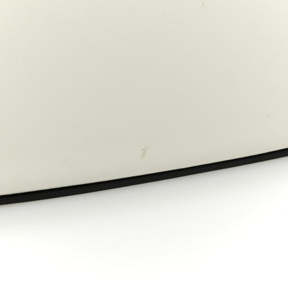 Prada Spazzolato Cleo Shoulder Bag White Black 11 of 11