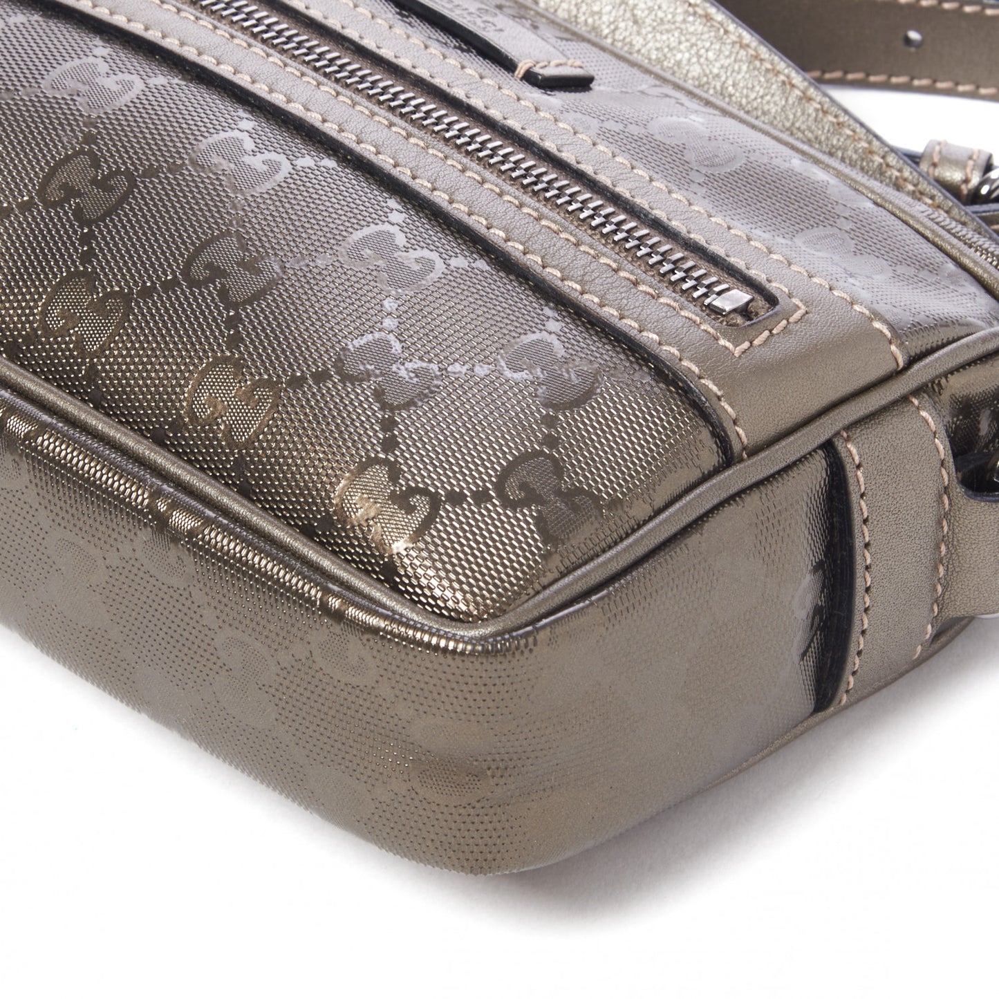 Imprime Monogram Small Shoulder Bag Silver