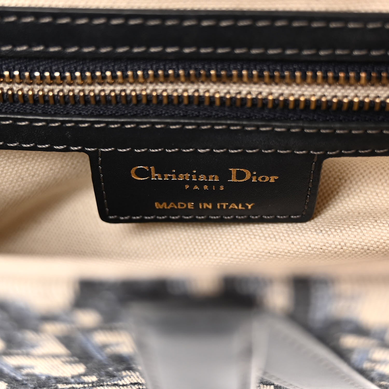 Christian Dior Oblique Saddle Bag Blue 6 of 10