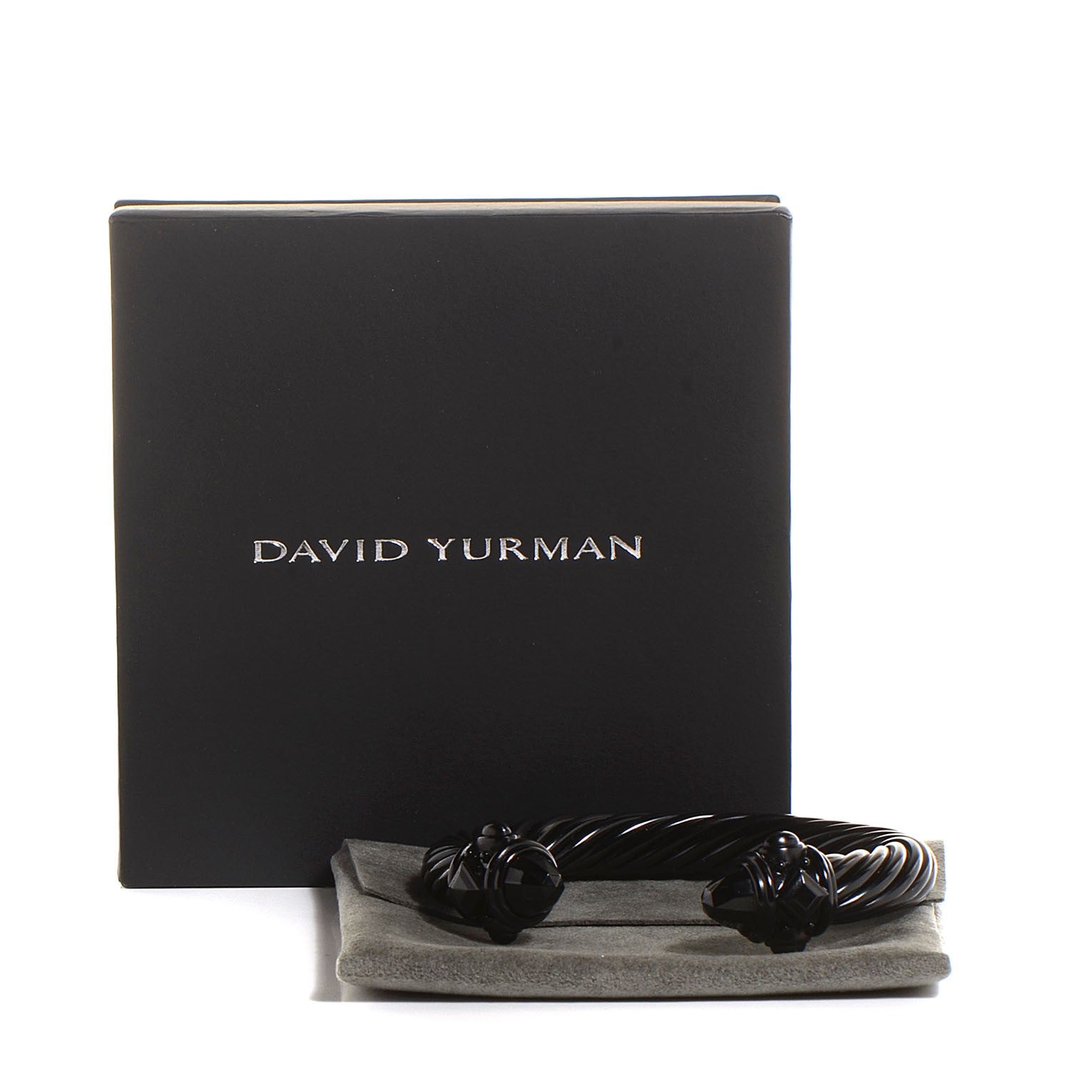 David Yurman Aluminum 10mm Renaissance Cable Bracelet Black 6 of 6