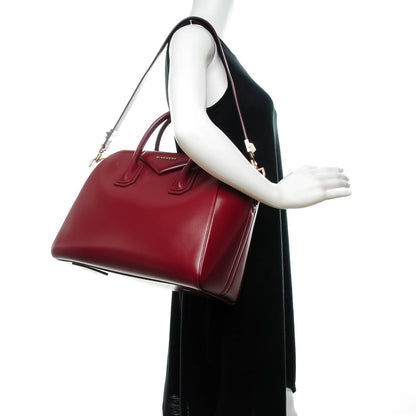 Givenchy Shiny Lord Calfskin Medium Antigona Burgundy 2 of 7