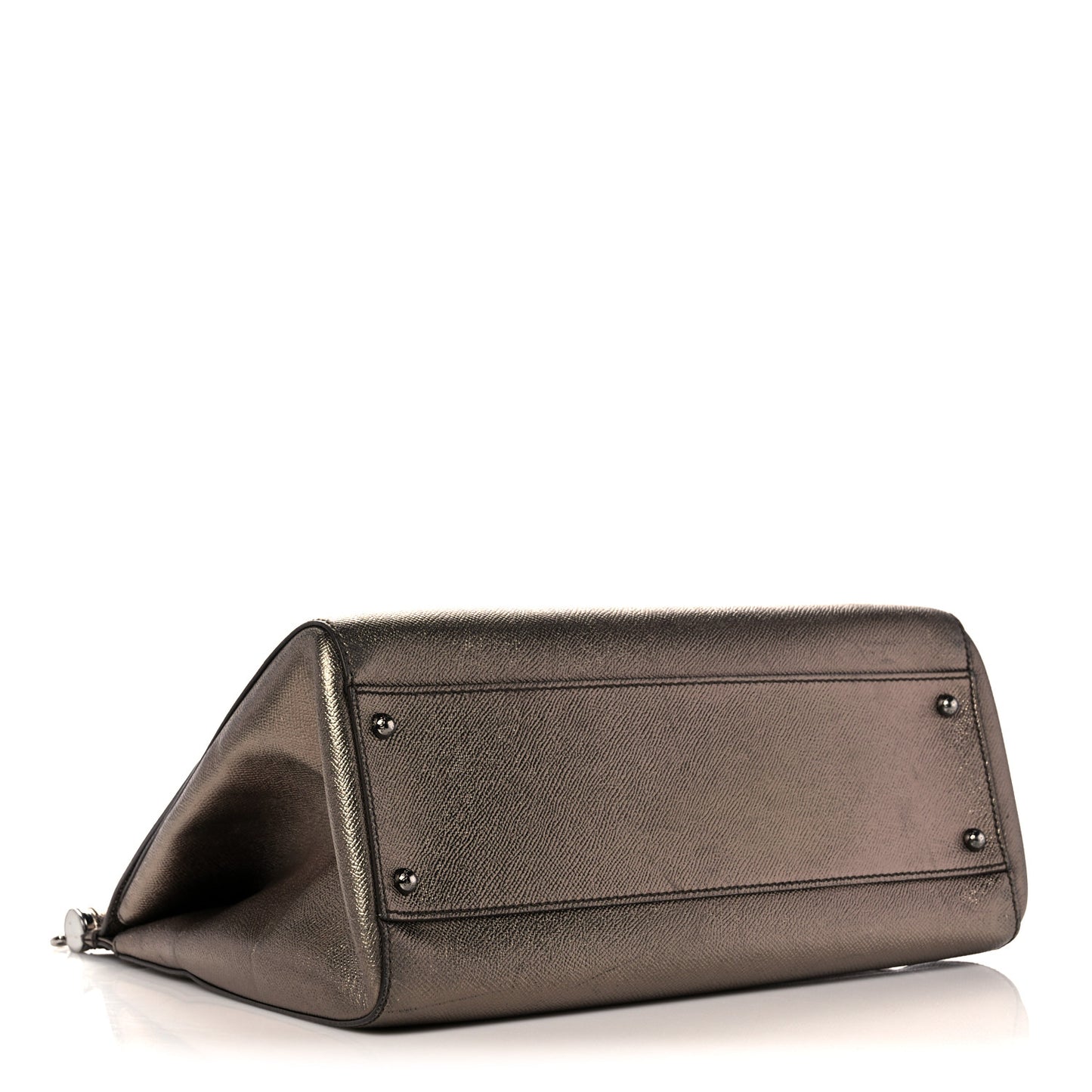 Metallic Dauphine Large Miss Sicily Satchel Bronze