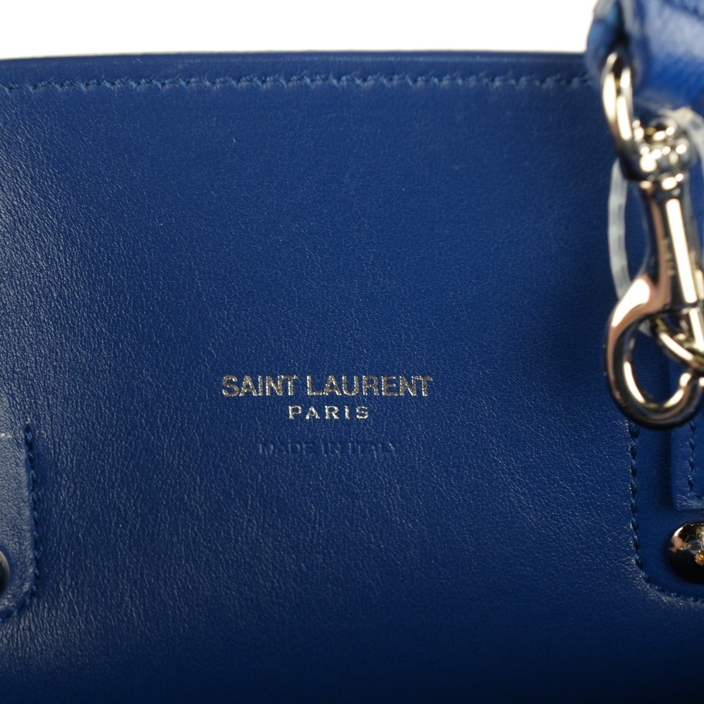 Grained Calfskin Nano Sac De Jour Royal Blue