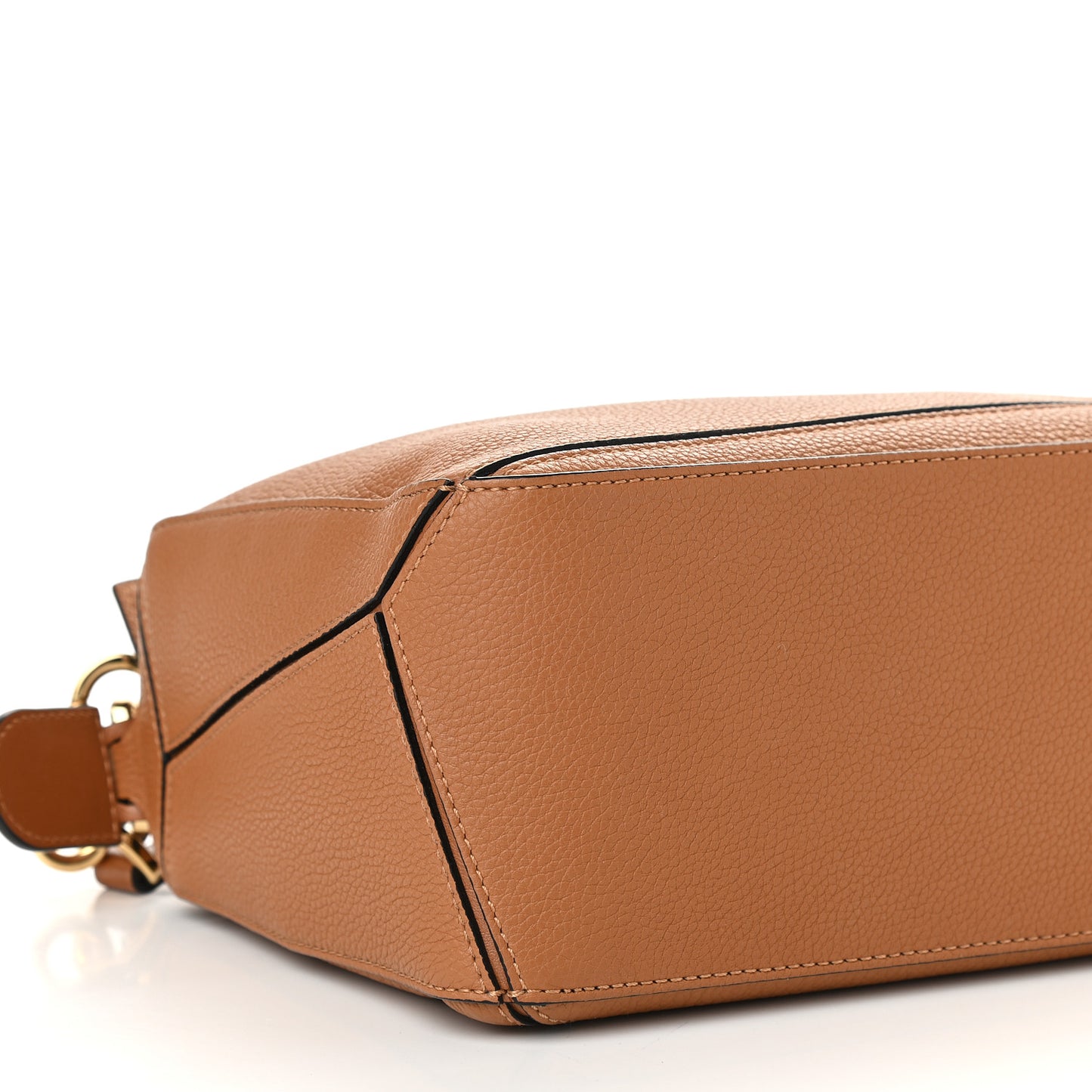 Calfskin Small Puzzle Bag Light Caramel