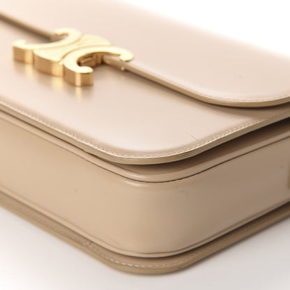 Celine Shiny Calfskin Medium Triomphe Nude 7 of 12