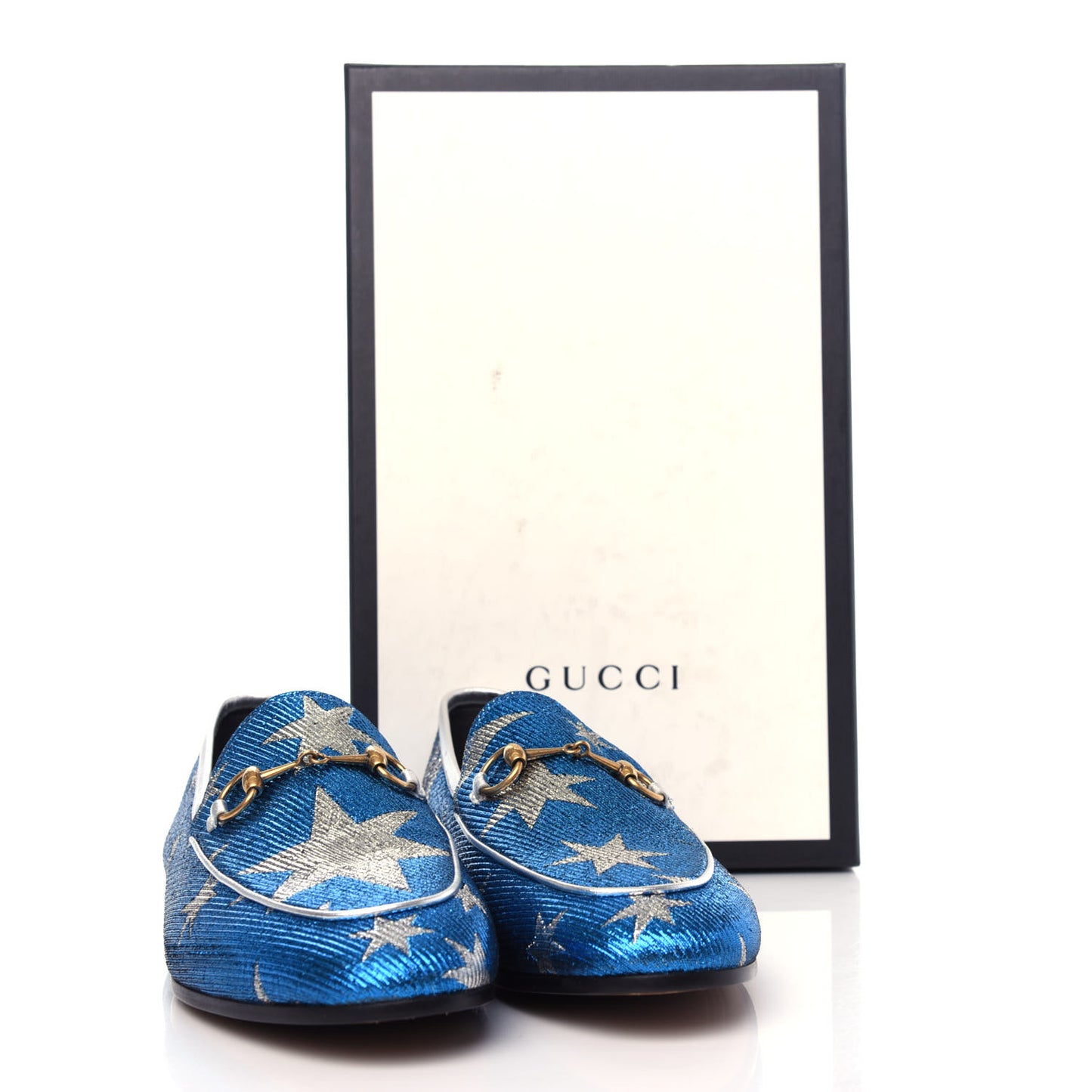 Lurex Calfskin Starry Sky Womens Jordaan Loafers 39 Bluette Silver