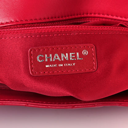 Chanel Lambskin Quilted Jumbo Chanel 3 Flap Dark Pink 5 of 10