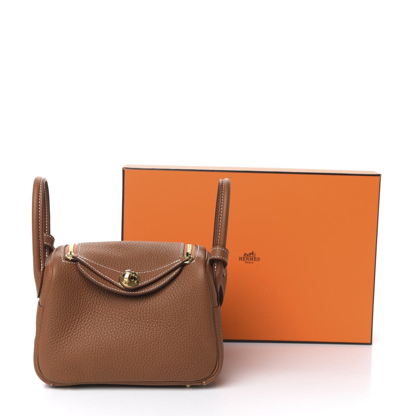 Taurillon Clemence Mini Lindy 20 Gold