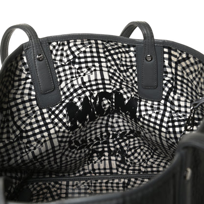MCM Visetos Medium Liz Reversible Shopper Tote Phantom Grey 6 of 22