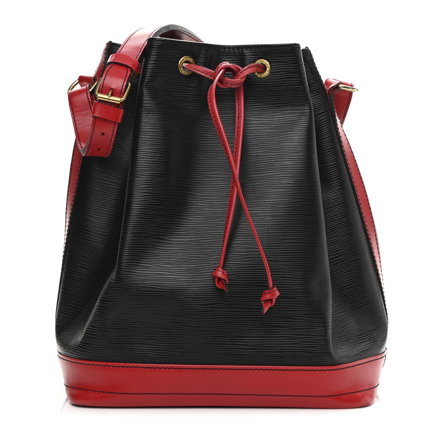 Louis Vuitton Epi Bi-Color Noe Castillan Red Black 1 of 10