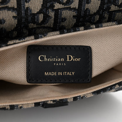 Christian Dior Oblique Mini Saddle Bag Blue 6 of 12