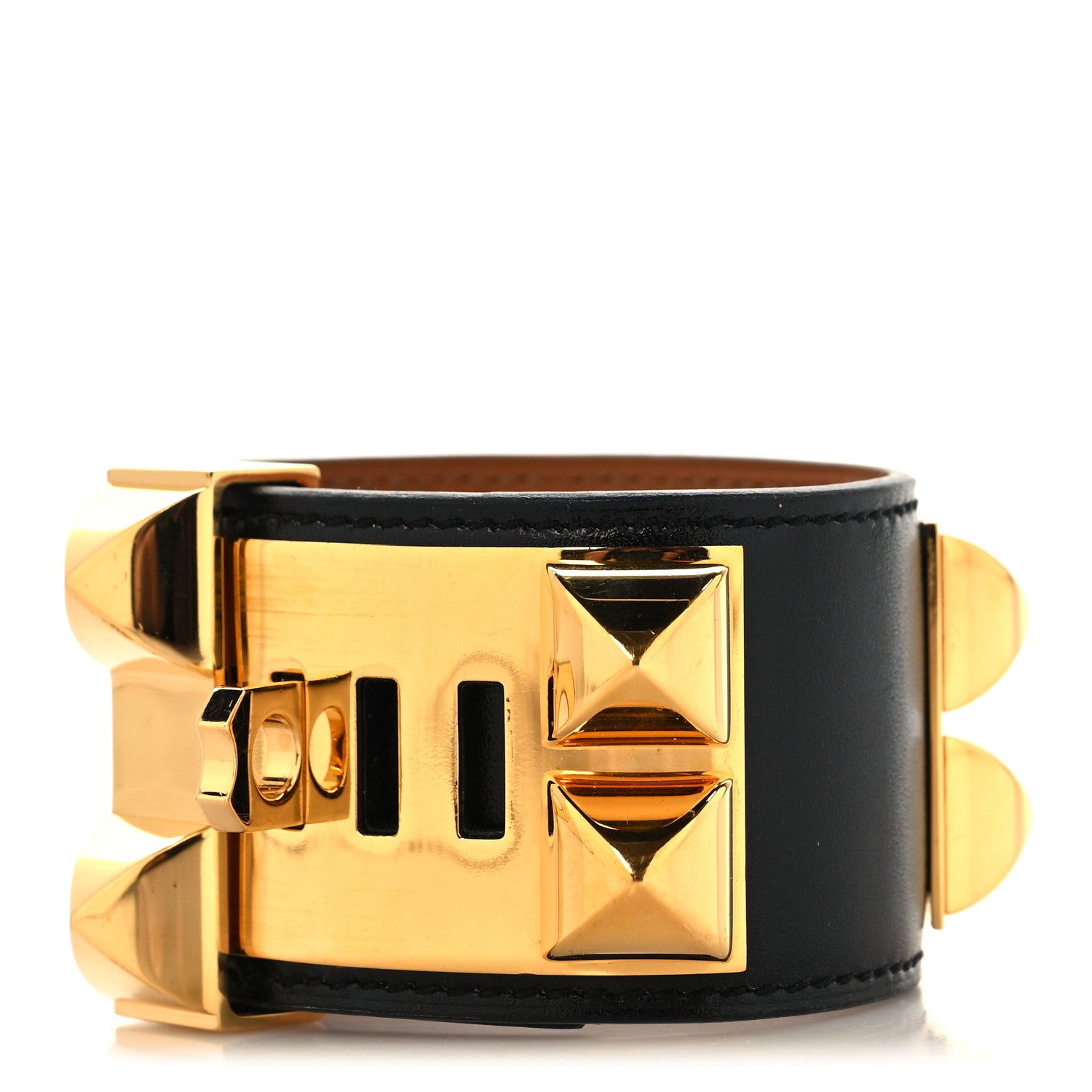 Hermes Box Collier de Chien CDC Bracelet T2 Black 3 of 6