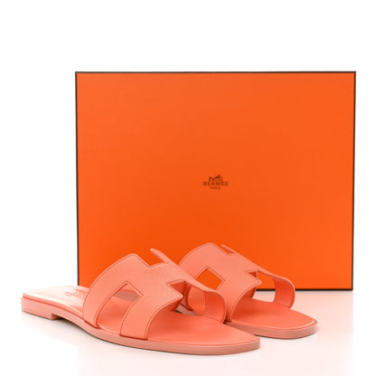 Hermes Epsom Oran Sandals 40 Orange Joey 9 of 9