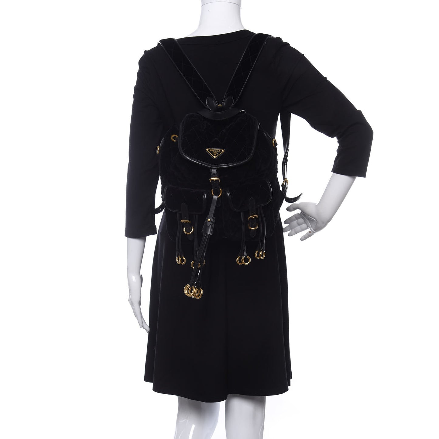 Velluto Velvet Impunture Corsaire Backpack Black