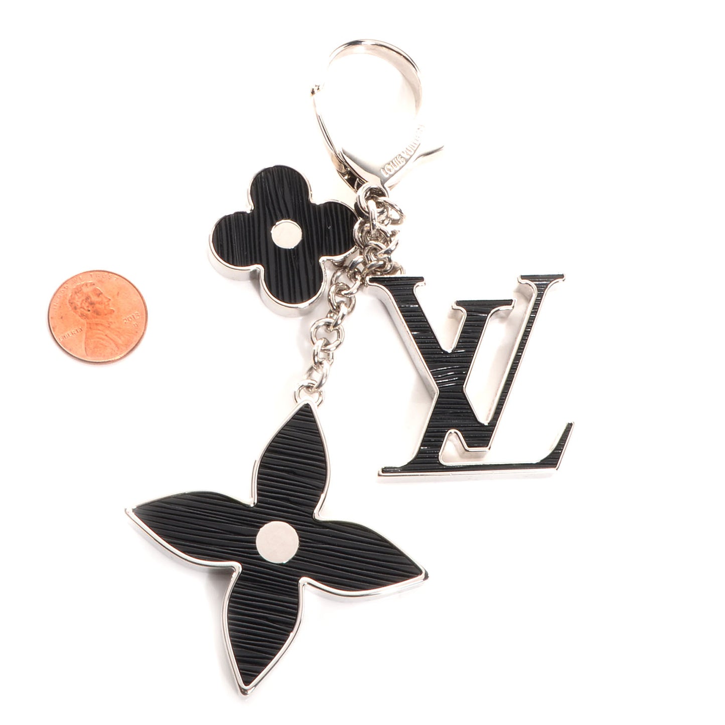 Electric Epi Fleur d'Epi Bag Charm Black